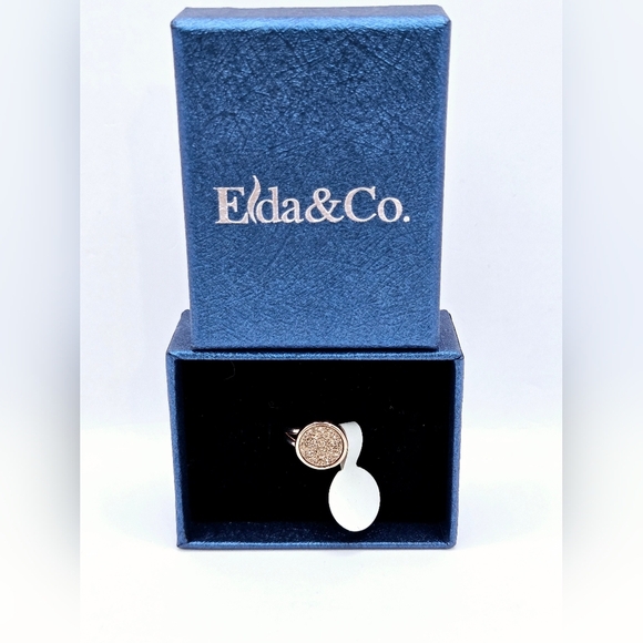 Elda and Co Rose Gold Shimmering Druzy Ring Size 5 NWT - Picture 1 of 7